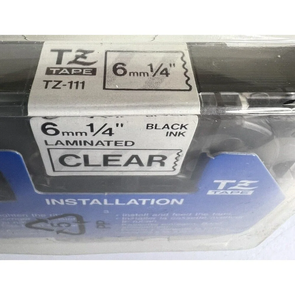 Brother P-touch Labels TZ-111 1/4